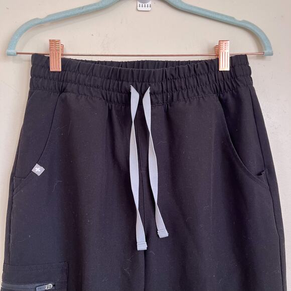 FIGS Zamora Technical Collection Womens Joggers Size S Black Scrubs Health Care - Picture 3 of 9